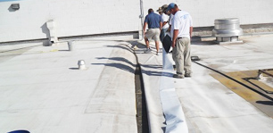 The TRITOflex instant-set rubber roof system is ideal for restoring all types of single-ply roof membranes, including PVC, TPO, EPDM, KEE, and Hypalon.