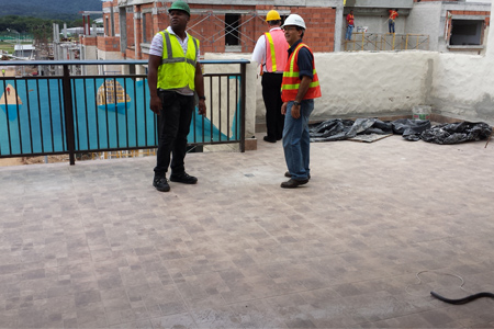 Tile Plaza Deck Waterproofing in Panama with Triton